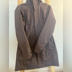 Arcteryx mid season jacket women -grey purple small